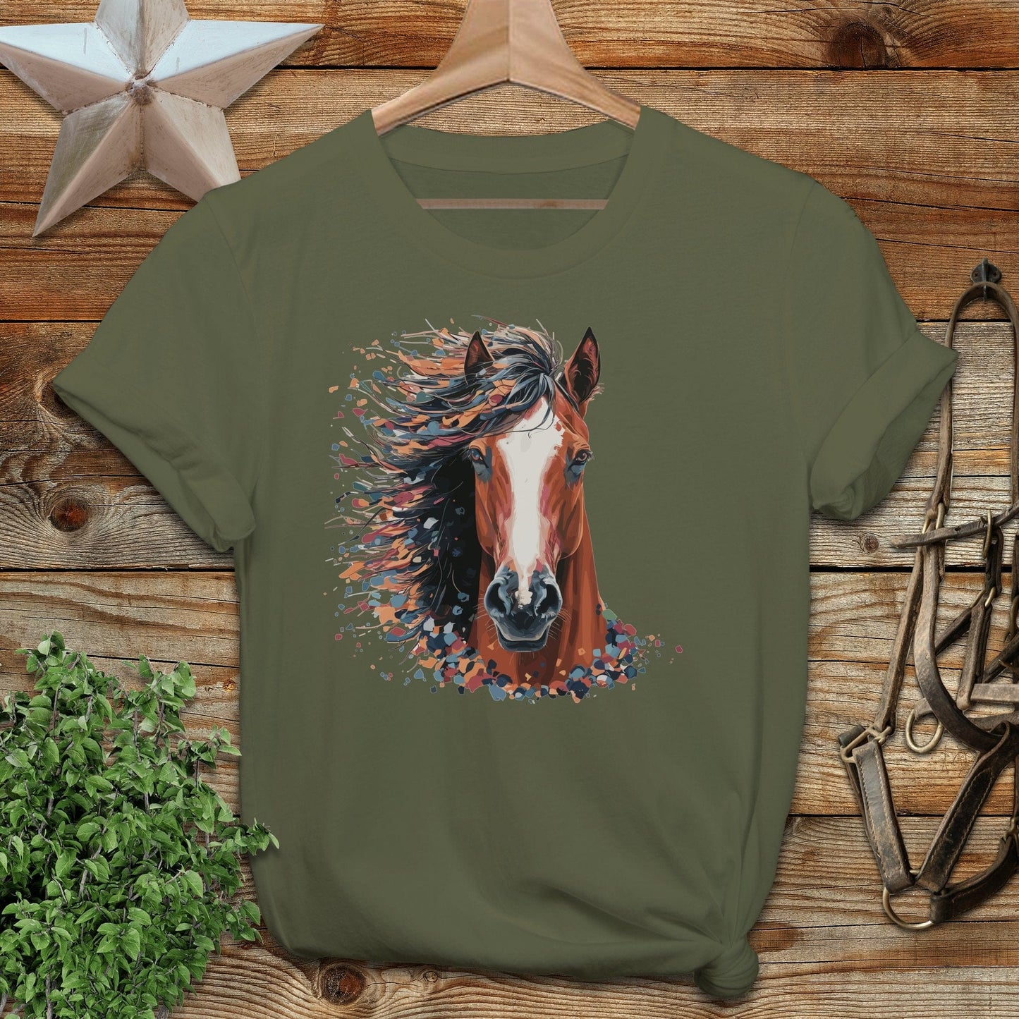 Horse Splatter Softstyle Tee