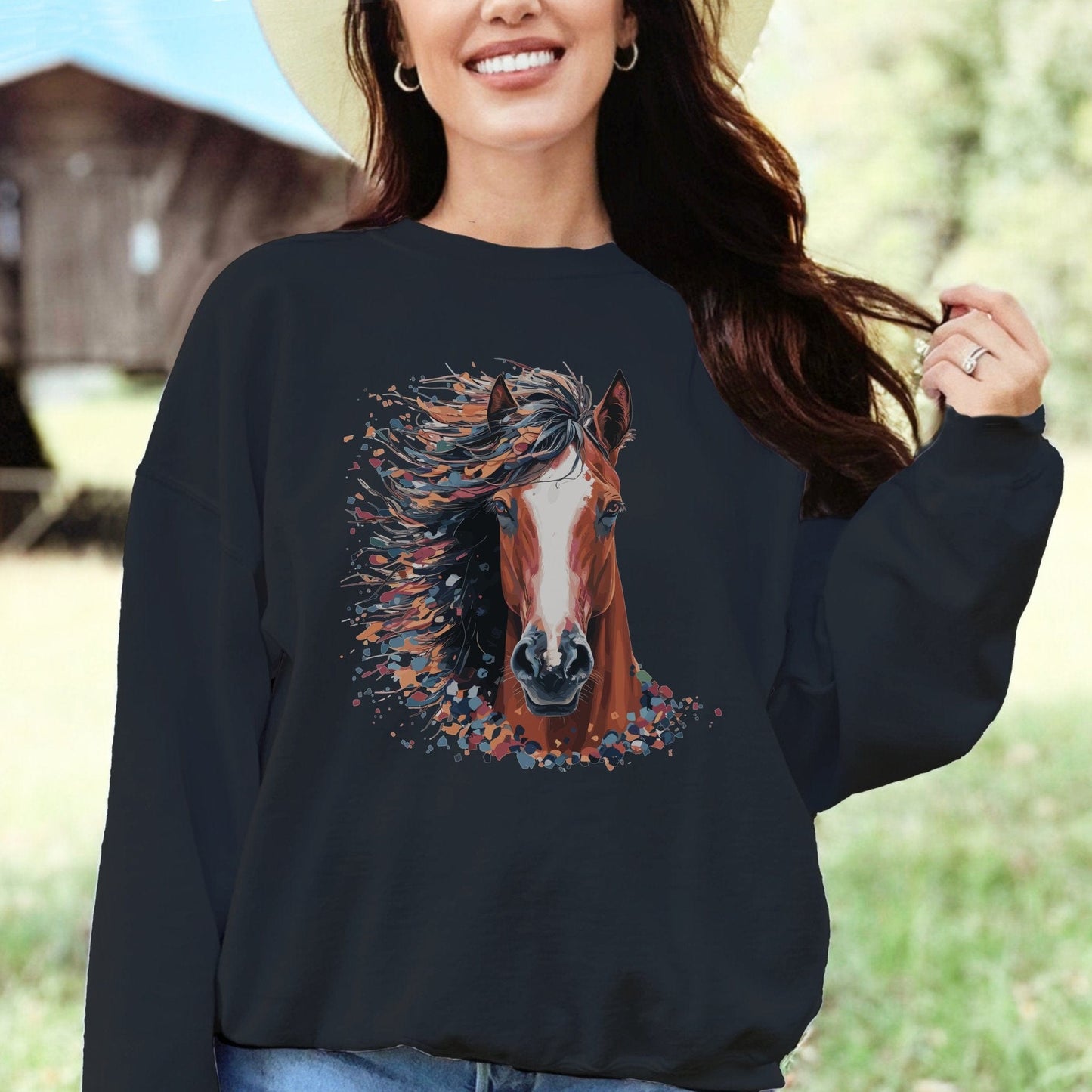 Horse Splatter Sweatshirt