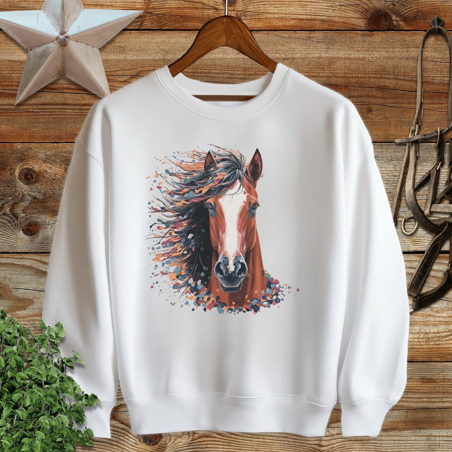 Horse Splatter Sweatshirt