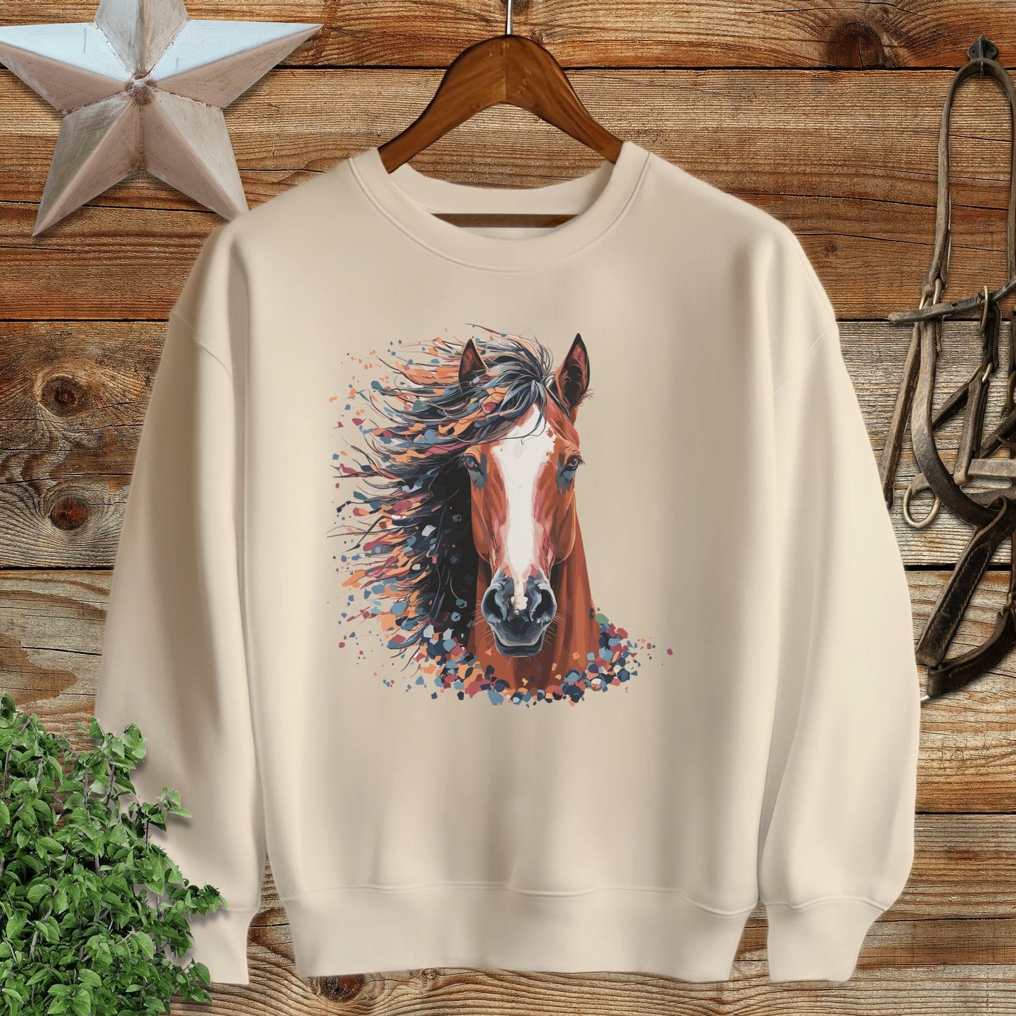 Horse Splatter Sweatshirt