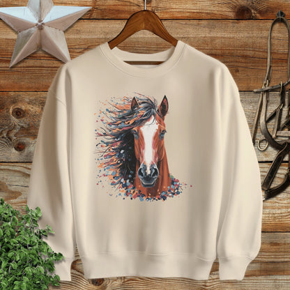 Horse Splatter Sweatshirt