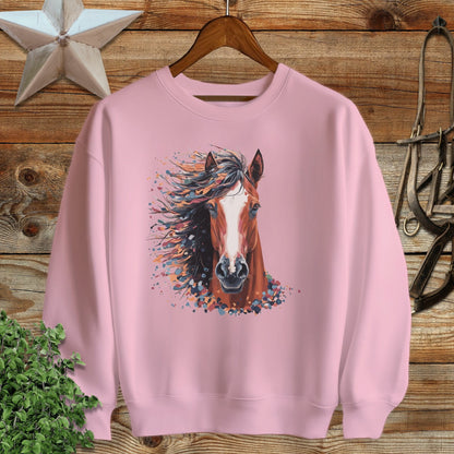 Horse Splatter Sweatshirt