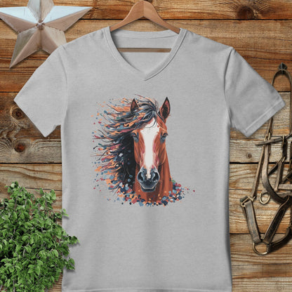 Horse Splatter V-neck