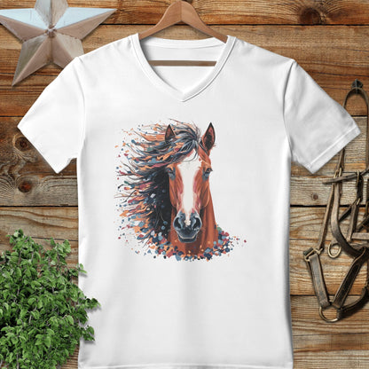 Horse Splatter V-neck