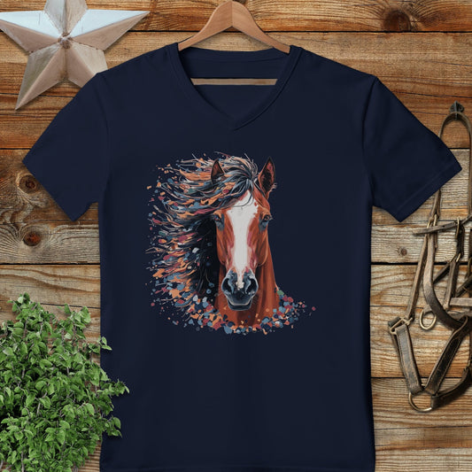 Horse Splatter V-neck
