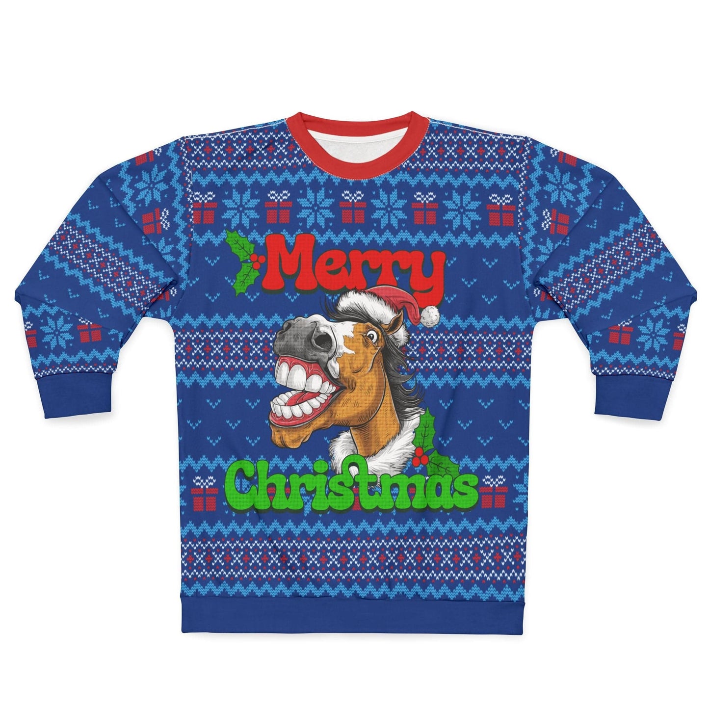 Horse Ugly Christmas Sweatshirt
