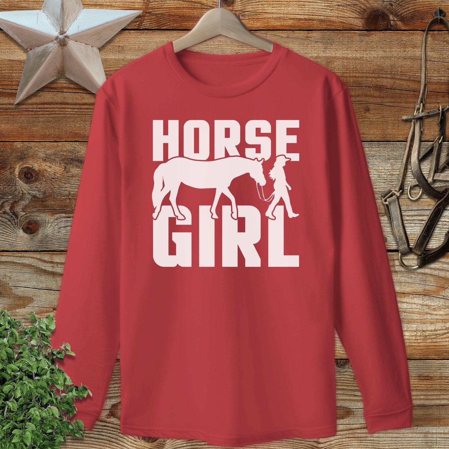 Horse and Girl Long Sleeve Tee