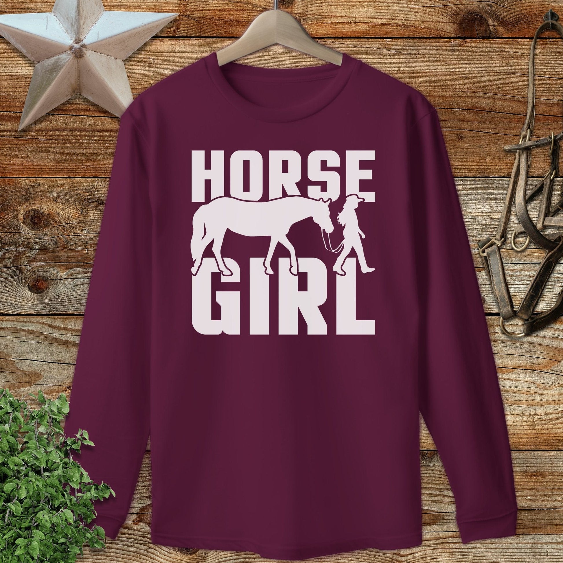 Horse and Girl Long Sleeve Tee