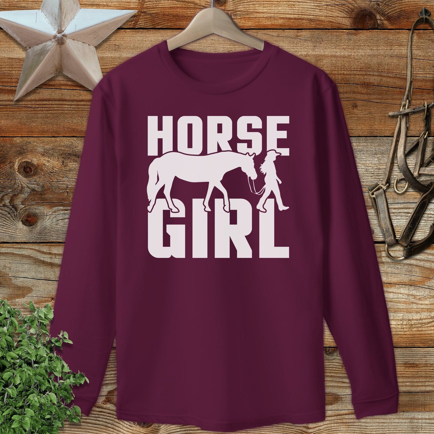Horse and Girl Long Sleeve Tee