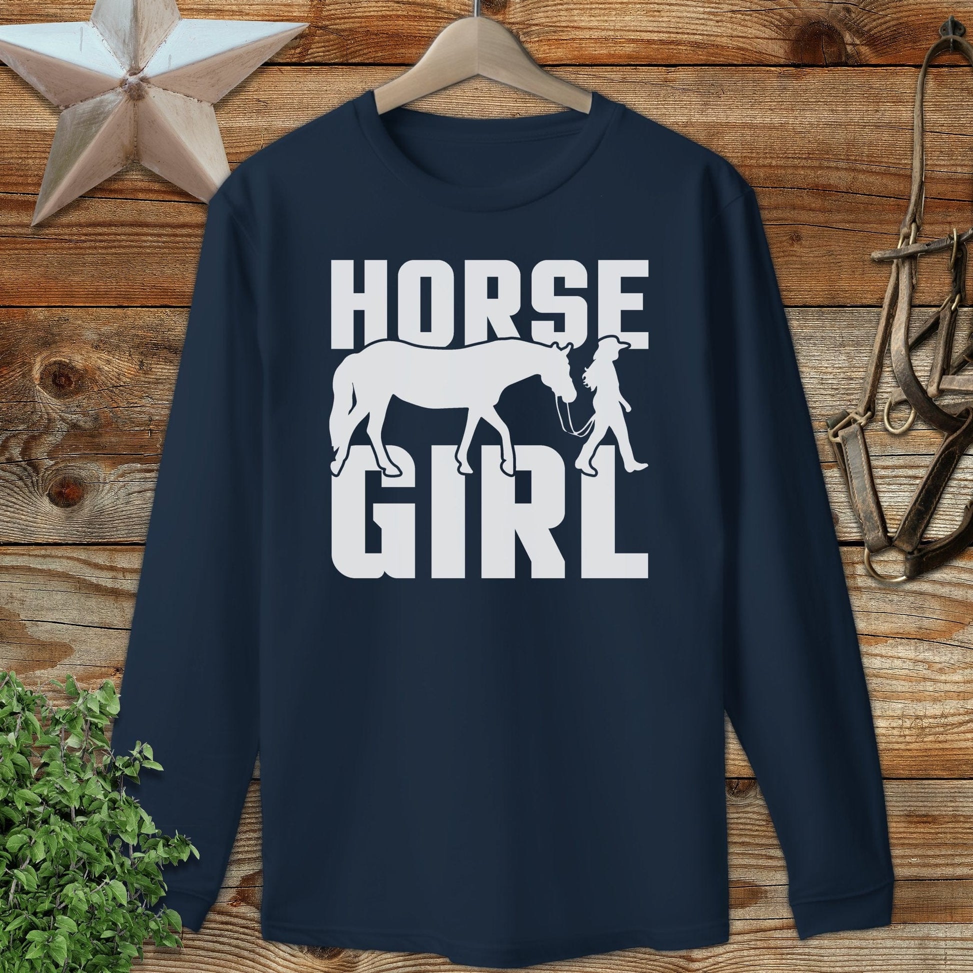 Horse and Girl Long Sleeve Tee