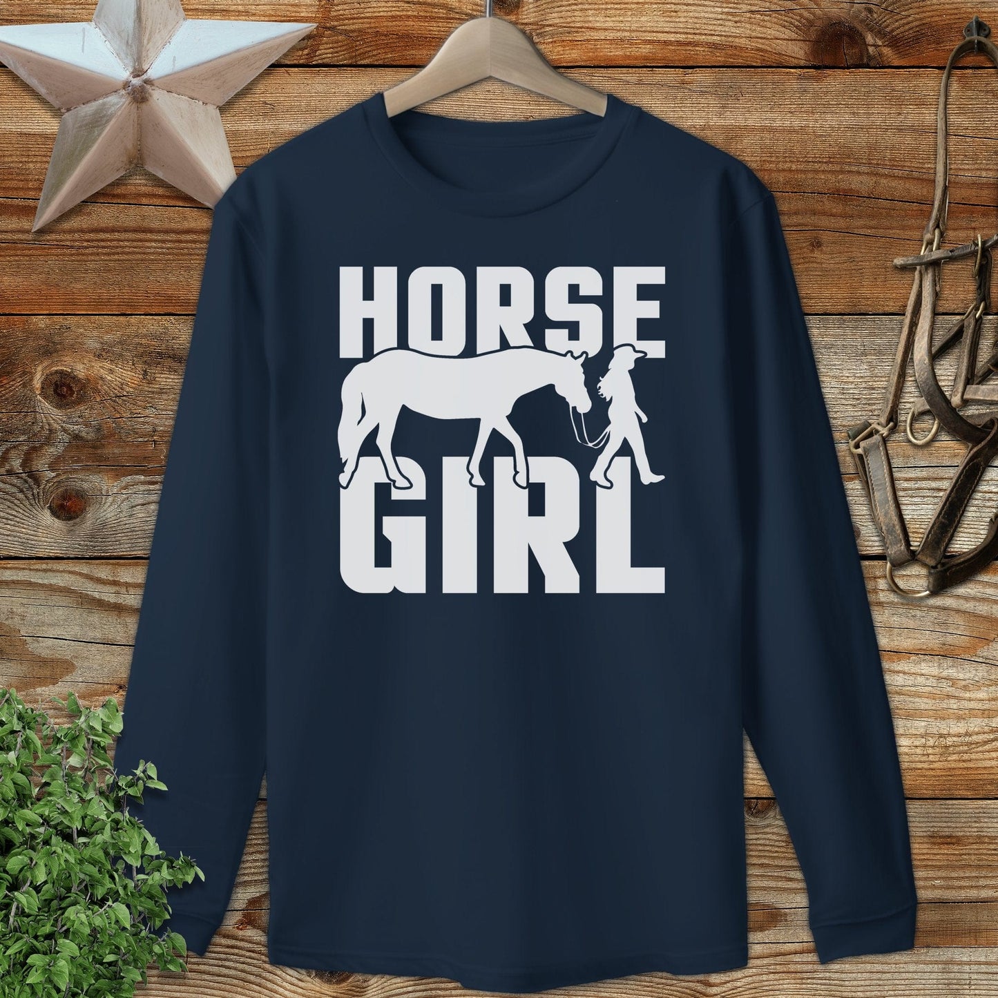 Horse and Girl Long Sleeve Tee