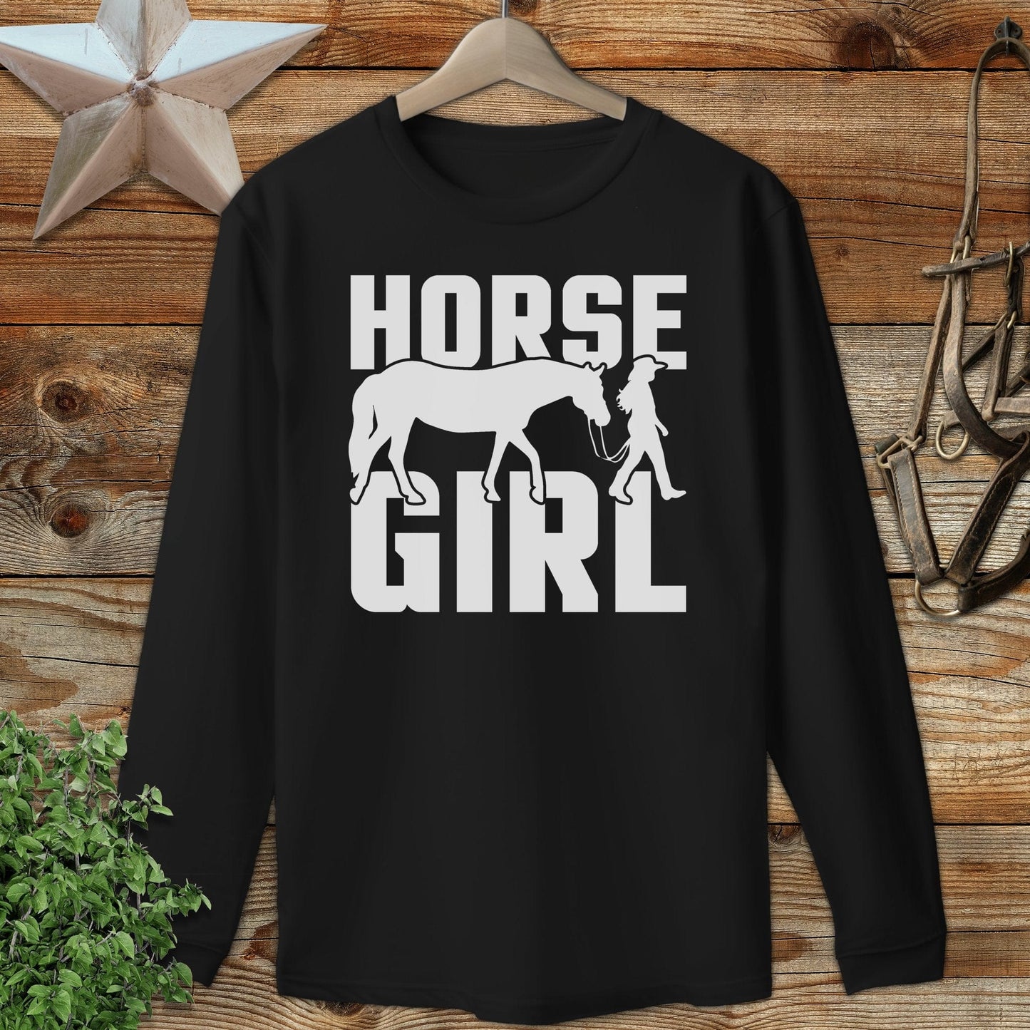 Horse and Girl Long Sleeve Tee