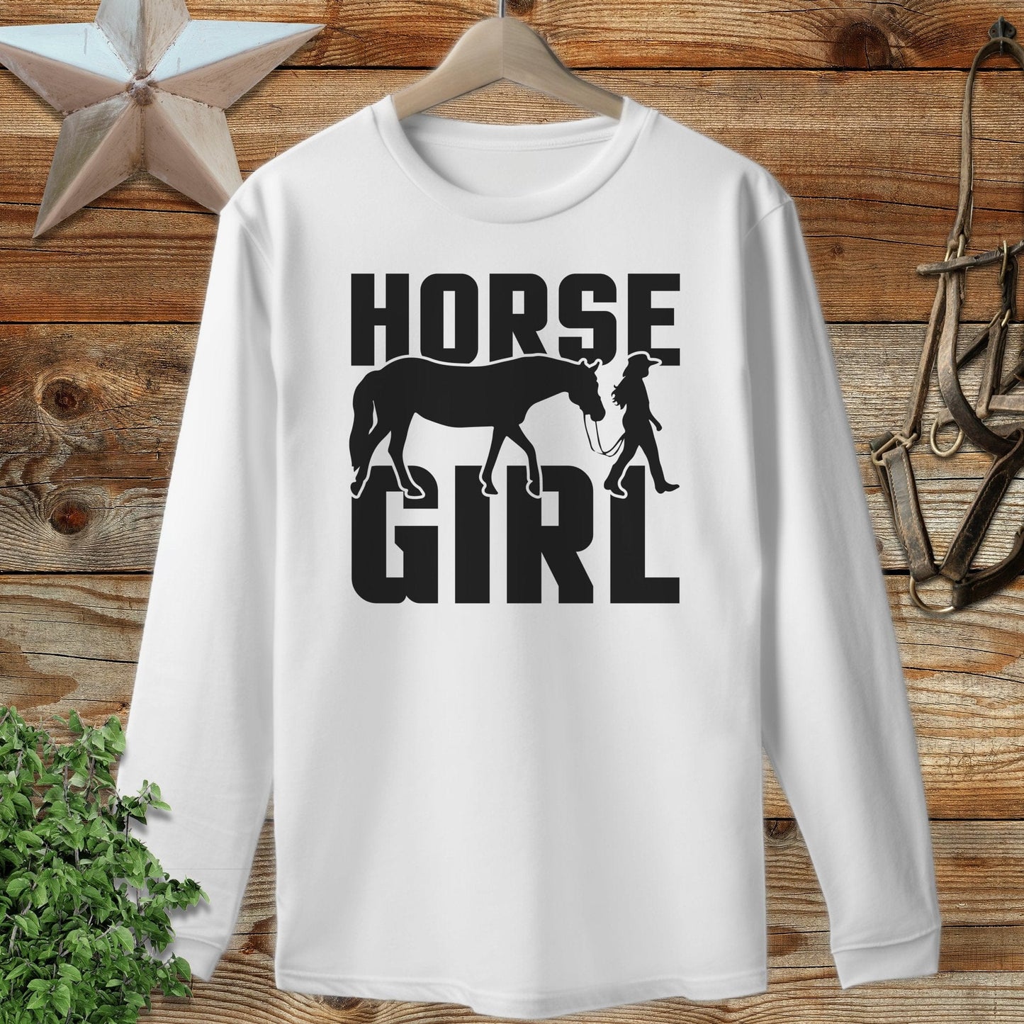 Horse and Girl Long Sleeve Tee
