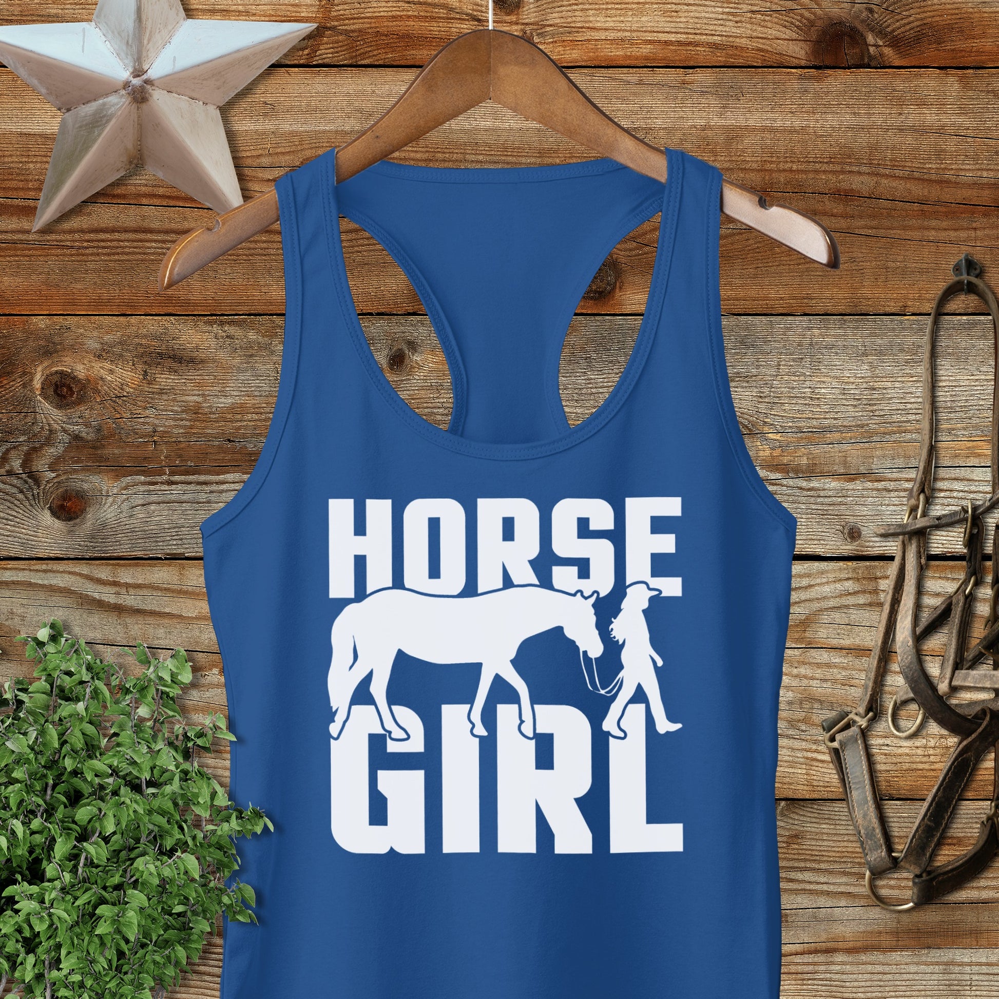 Horse and Girl Racerback Tank