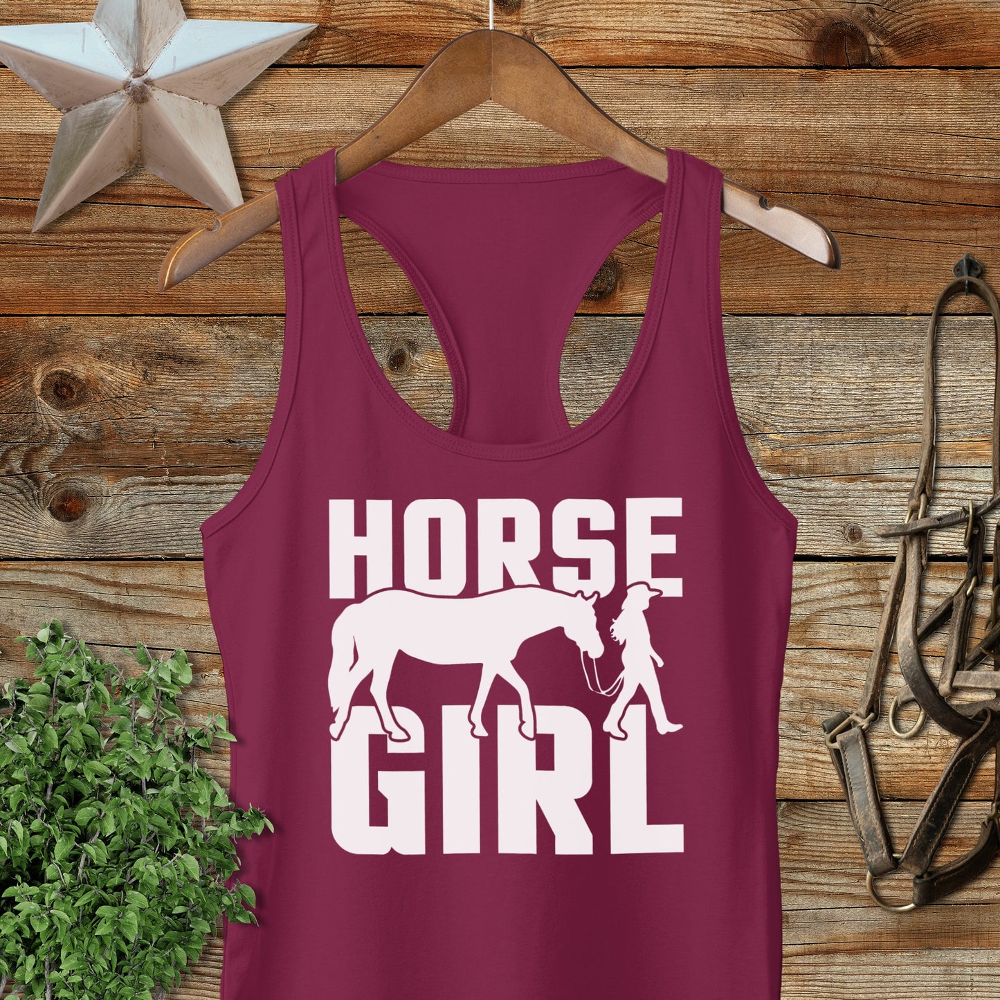 Horse and Girl Racerback Tank