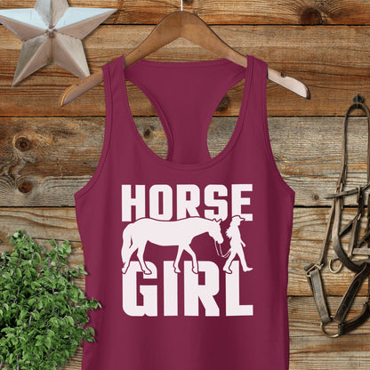 Horse and Girl Racerback Tank