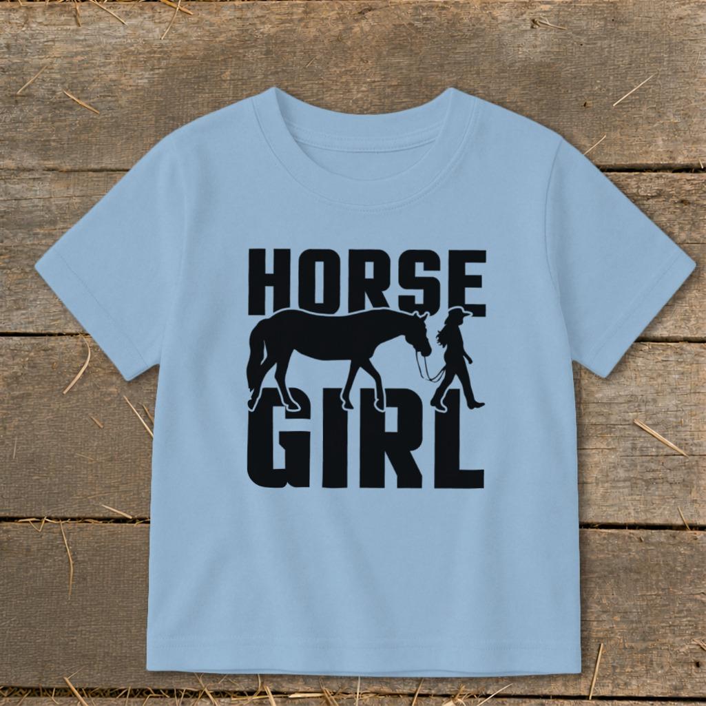 Horse and Girl Toddler Tee