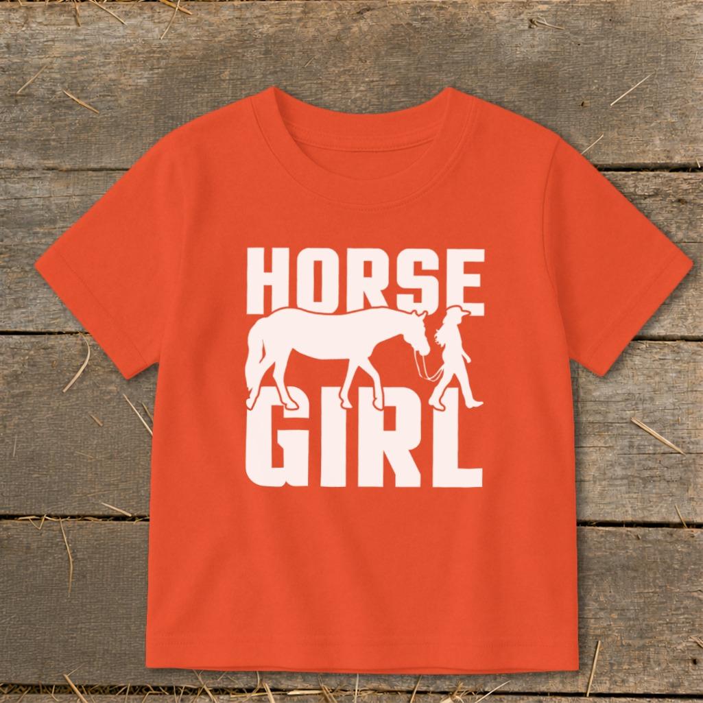 Horse and Girl Toddler Tee