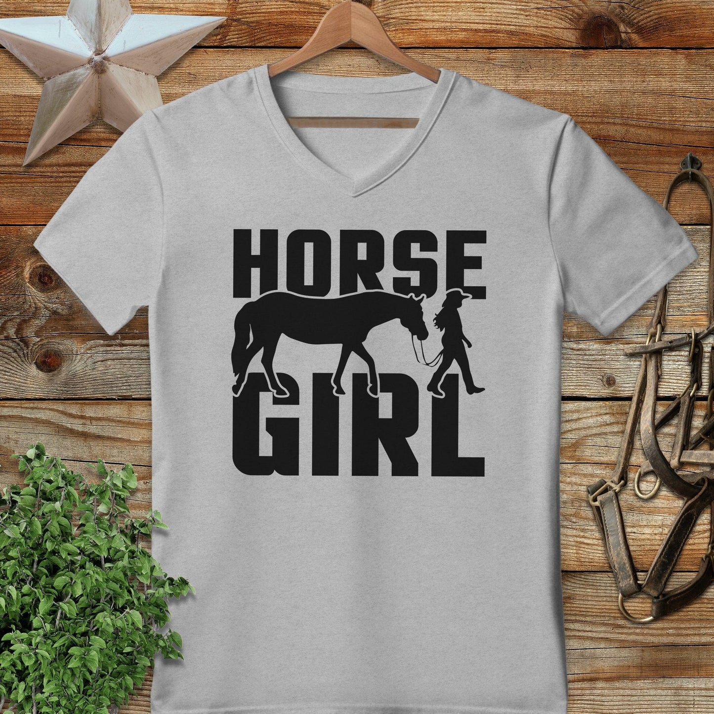 Horse and Girl V-neck