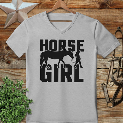 Horse and Girl V-neck