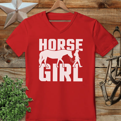 Horse and Girl V-neck