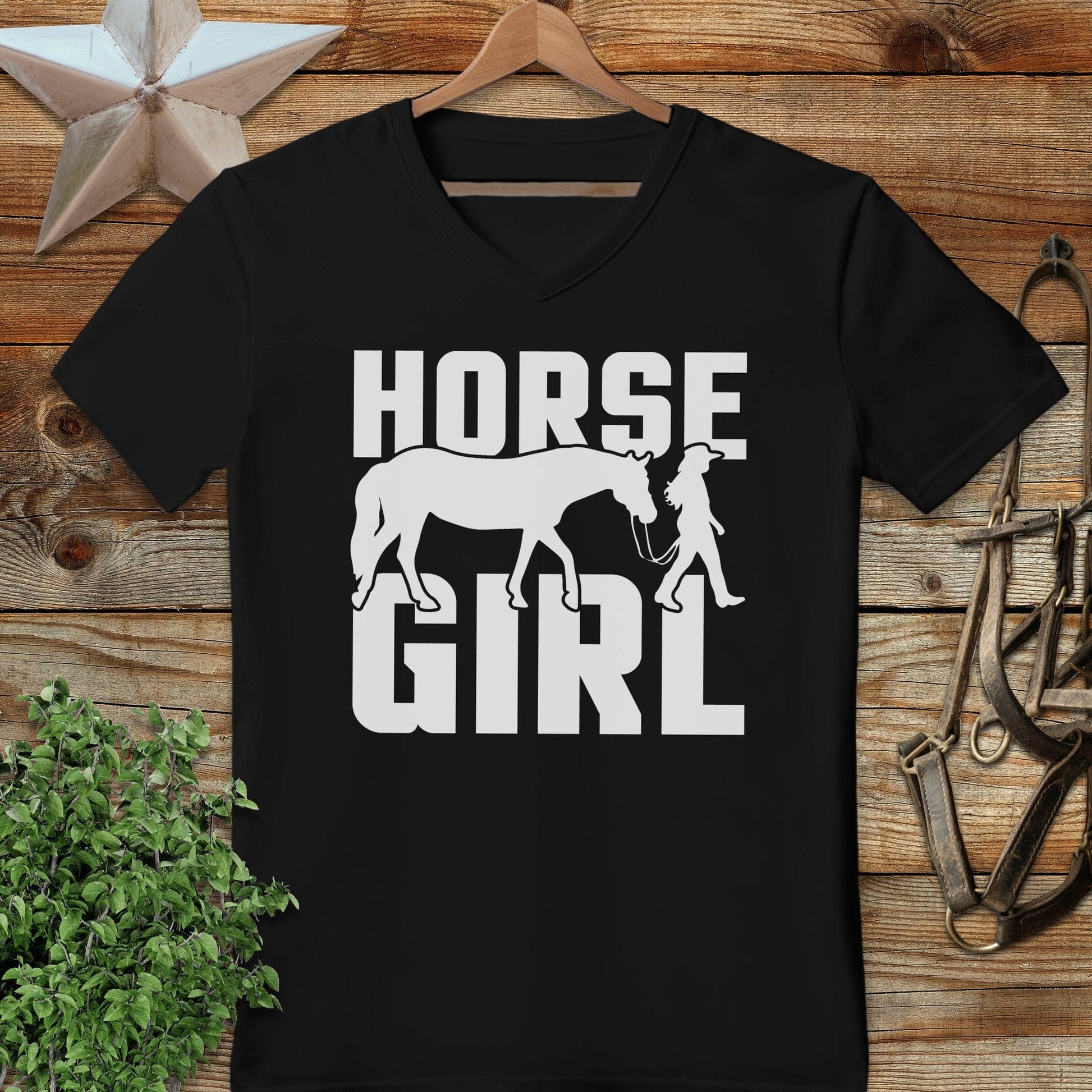 Horse and Girl V-neck