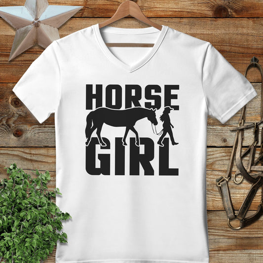 Horse and Girl V-neck