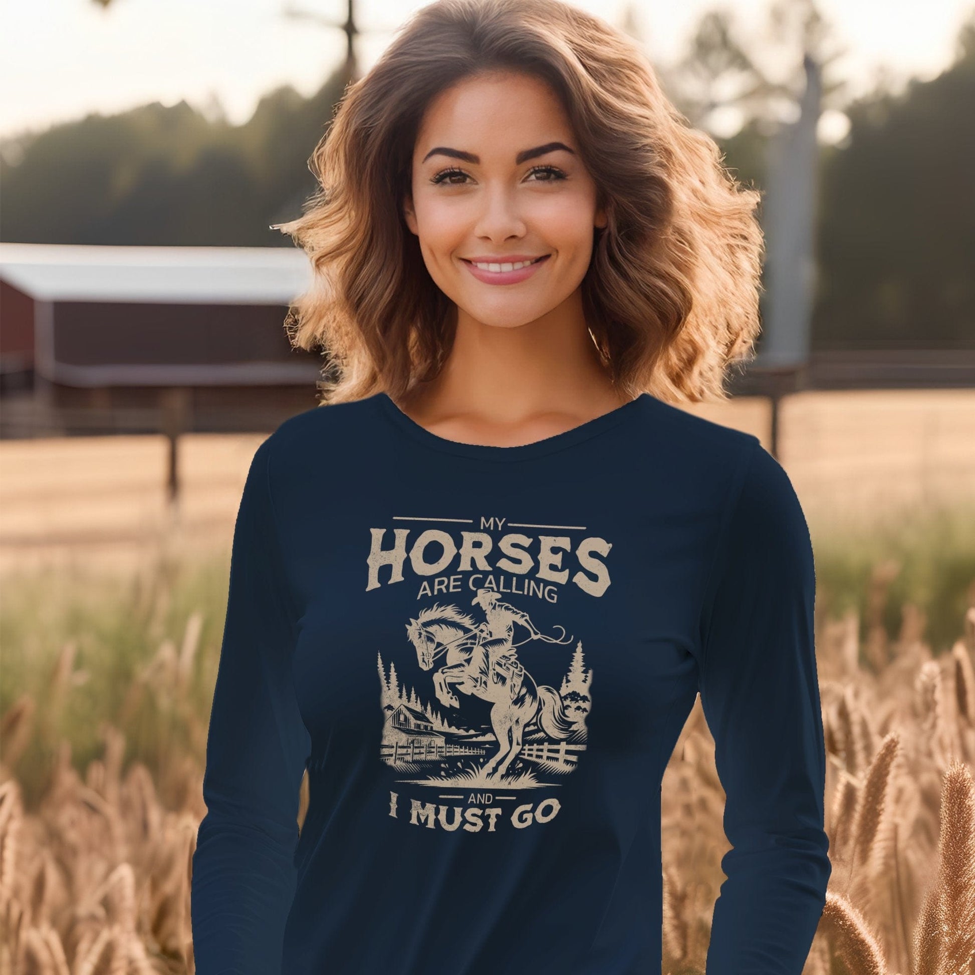 Horses Are Calling Long Sleeve Tee