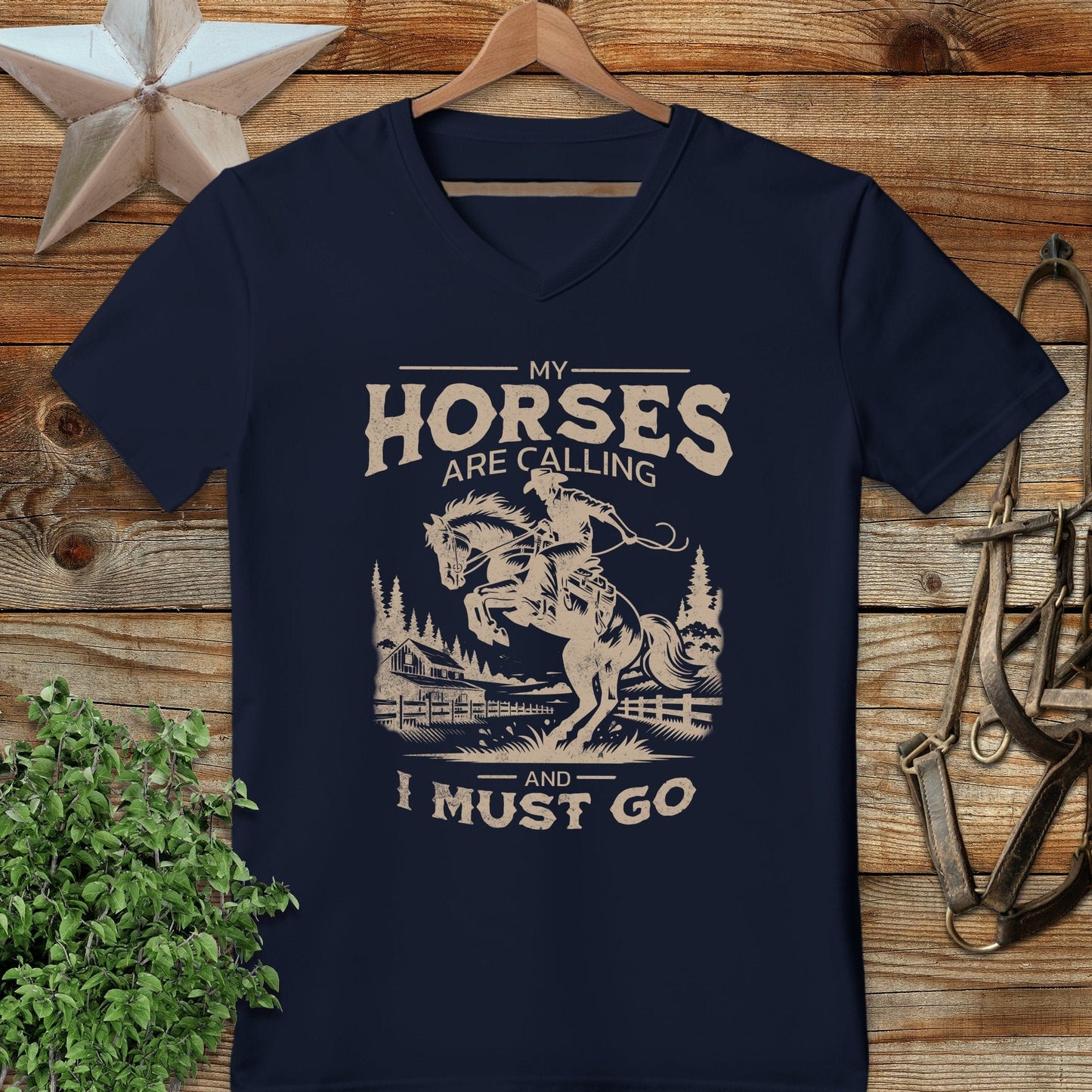 Horses Are Calling V-neck