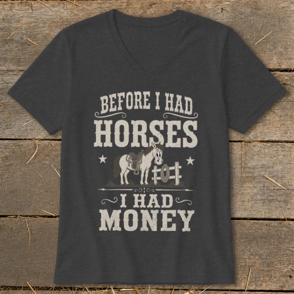 Horses I Had Money V-neck