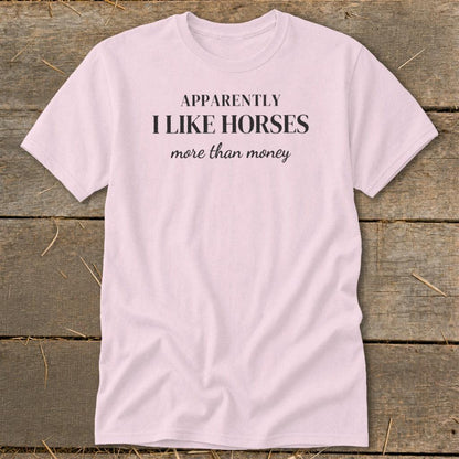 Horses More Than Money Classic Tee