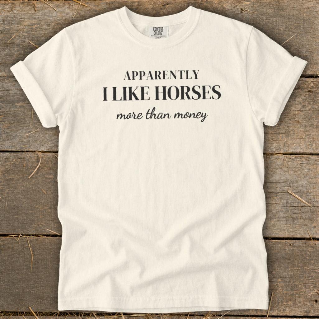 Horses More Than Money Signature Tee