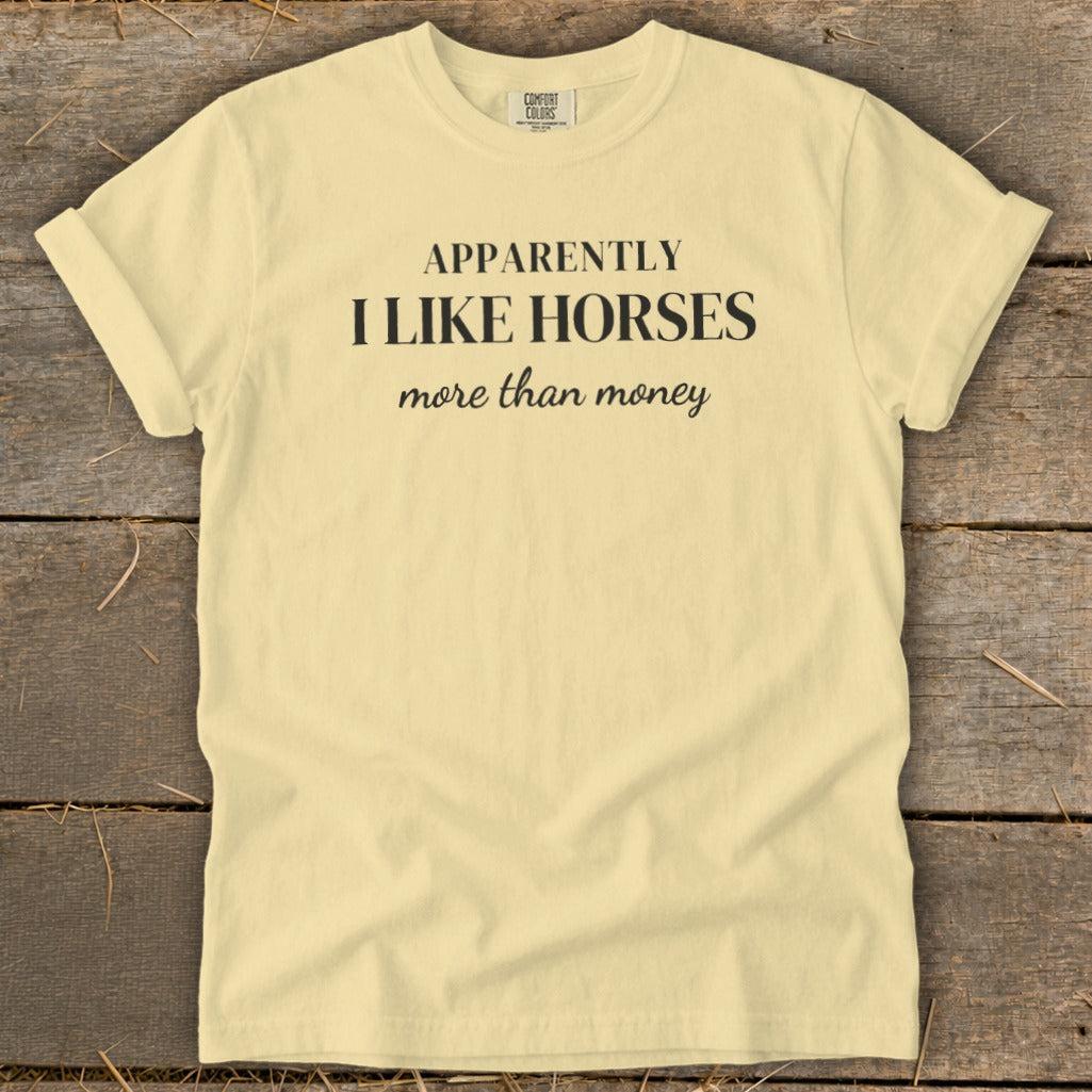 Horses More Than Money Signature Tee