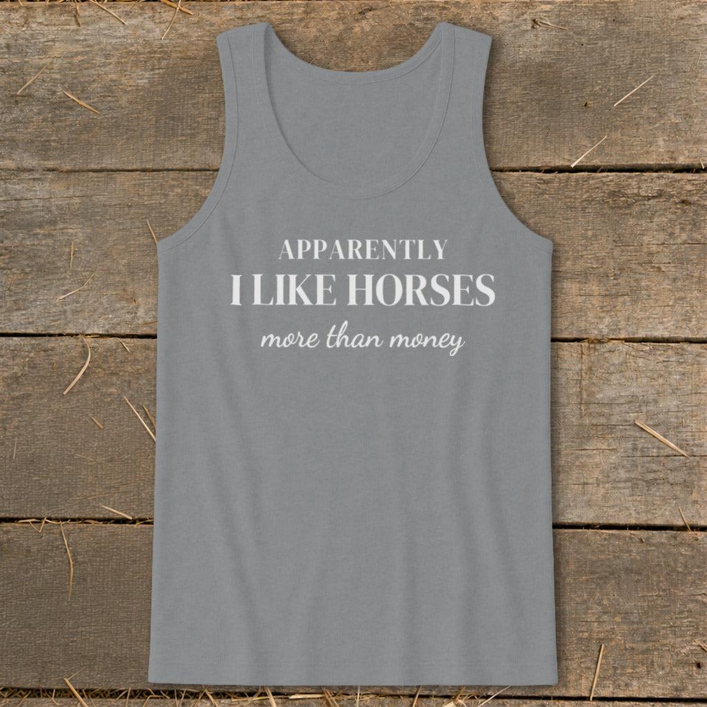 Horses More Than Money Tank Top