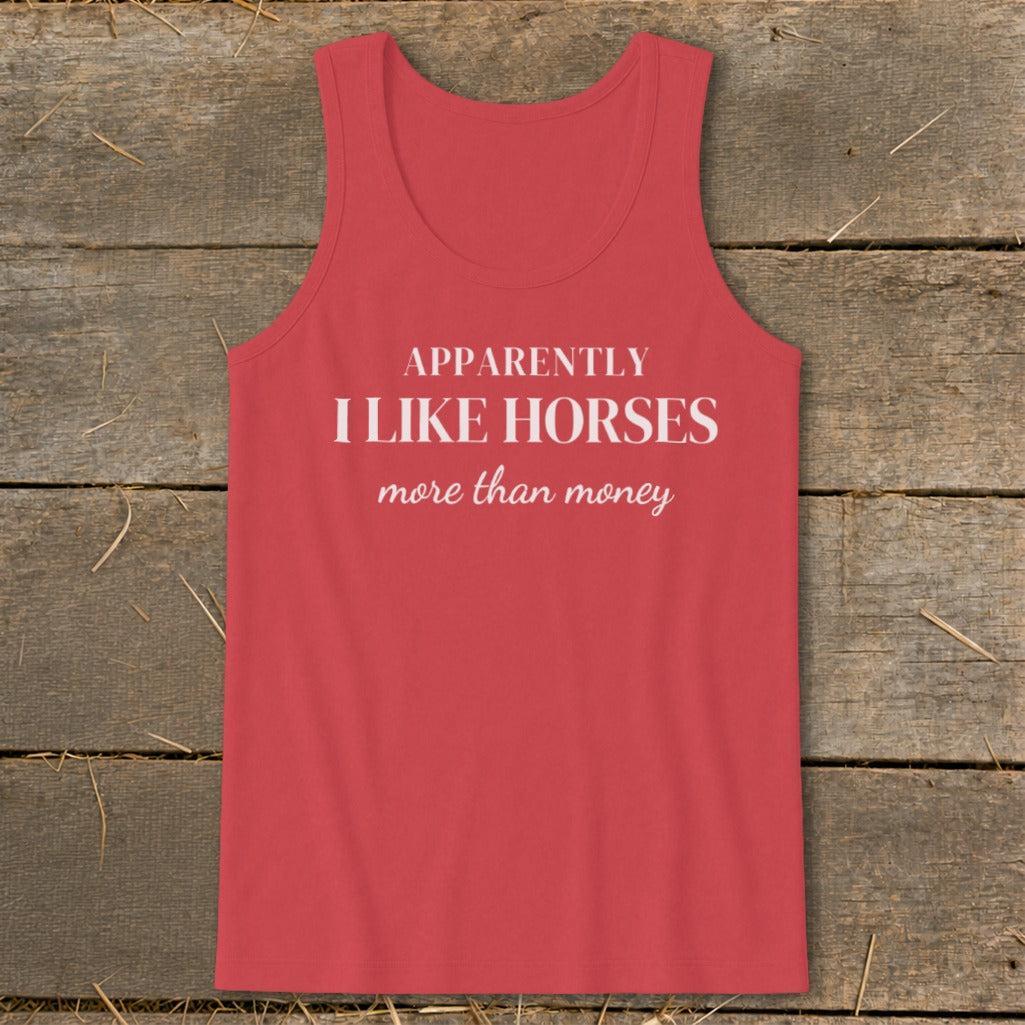 Horses More Than Money Tank Top