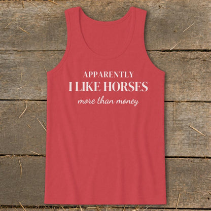 Horses More Than Money Tank Top