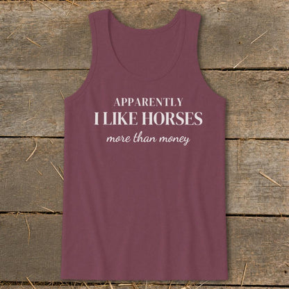 Horses More Than Money Tank Top