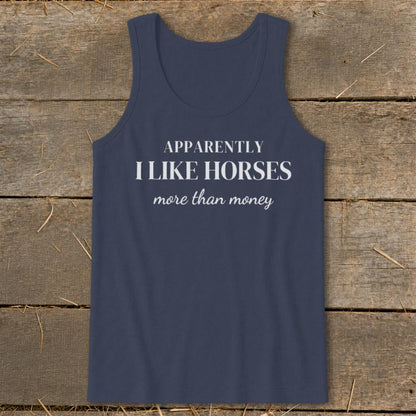 Horses More Than Money Tank Top