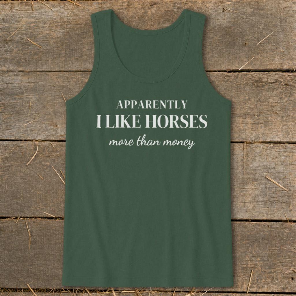 Horses More Than Money Tank Top