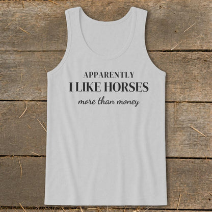 Horses More Than Money Tank Top