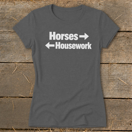 Horses This Way Ladies Tee