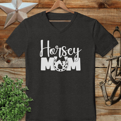 Horsey Mom V-neck