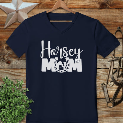 Horsey Mom V-neck