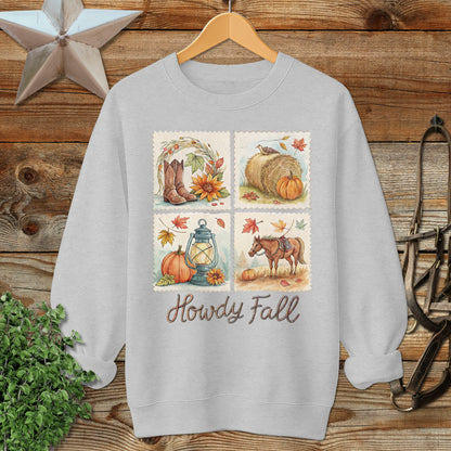 Howdy Fall Stamp Sweatshirt