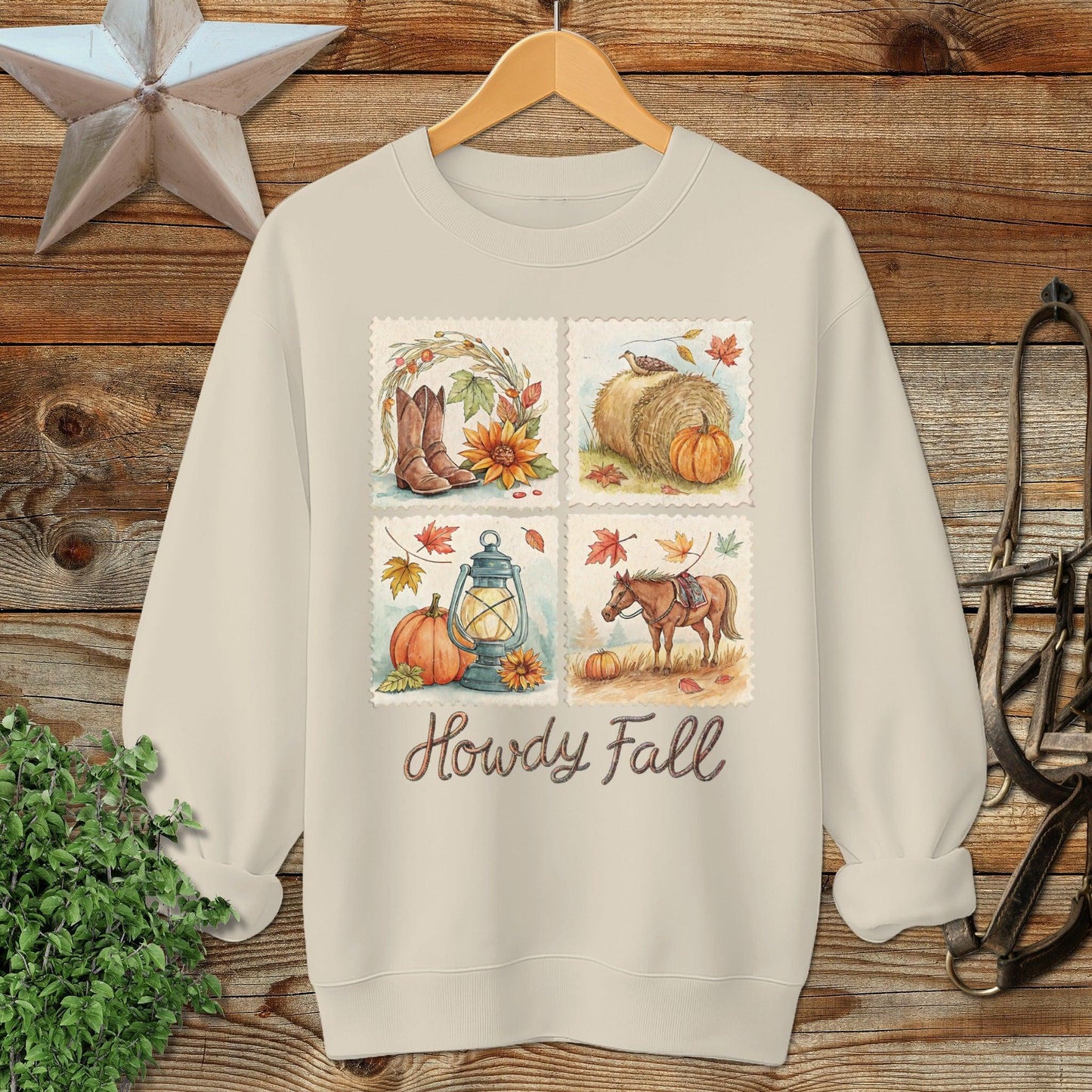 Howdy Fall Stamp Sweatshirt