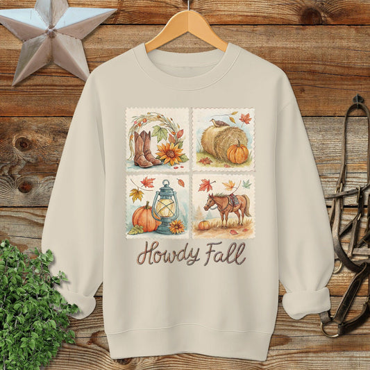 Howdy Fall Stamp Sweatshirt