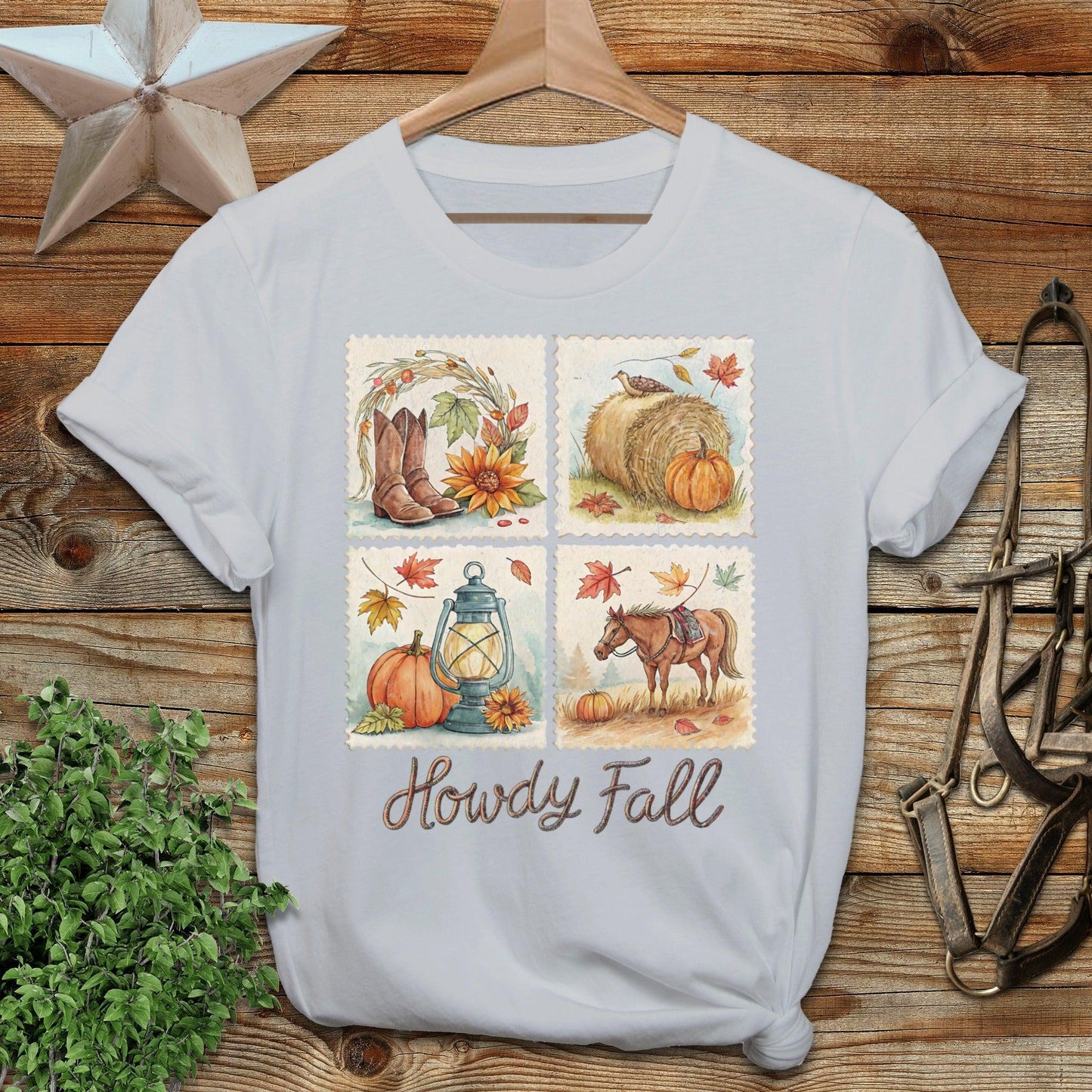 Howdy Fall Stamp T-shirt