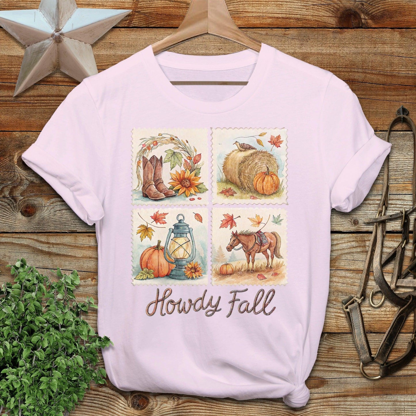 Howdy Fall Stamp T-shirt