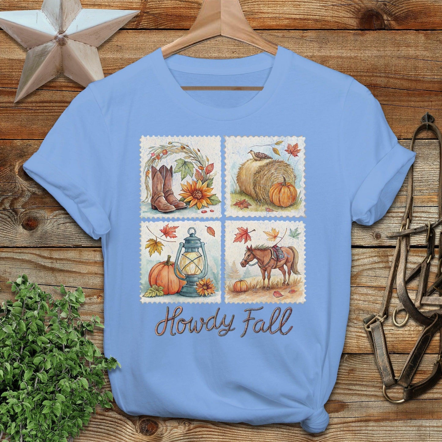Howdy Fall Stamp T-shirt