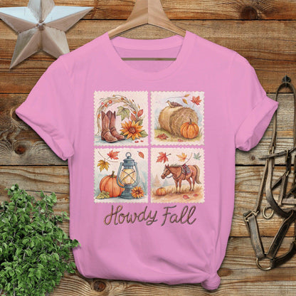 Howdy Fall Stamp T-shirt